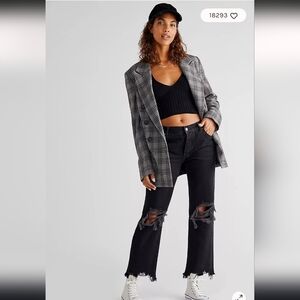 Free People|Maggie Mid-Rise Straight-Leg Jeans NWT SIZE 28